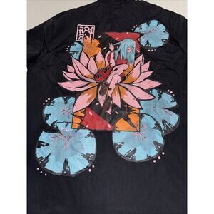 2019 Apari Lotus 1/4 Zip Windbreaker Large Anime Excellent Used Condition Lined